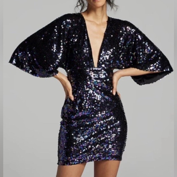 NY & Co Gabrielle Union Sequin Dress - Size Large - Picture 1 of 7